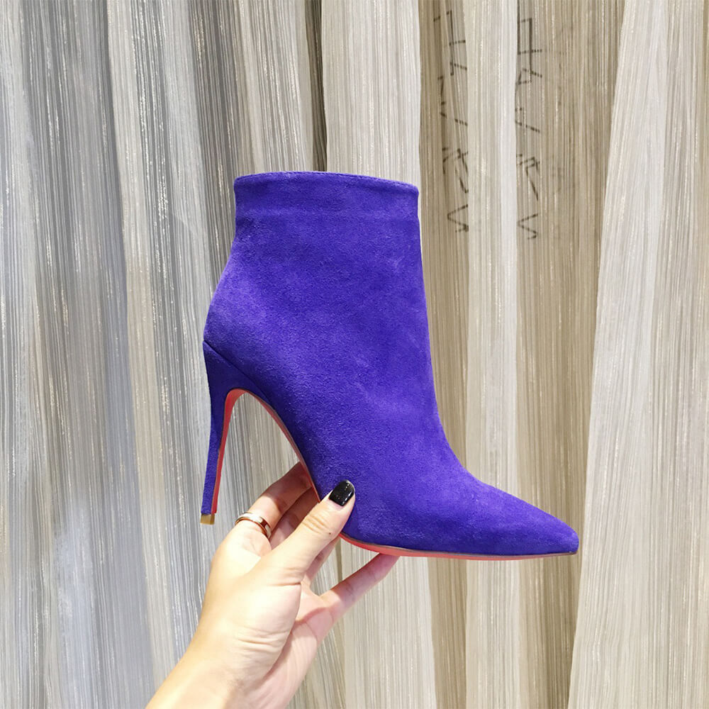 Chr1st1an Louboutin Suede Ankle Boots