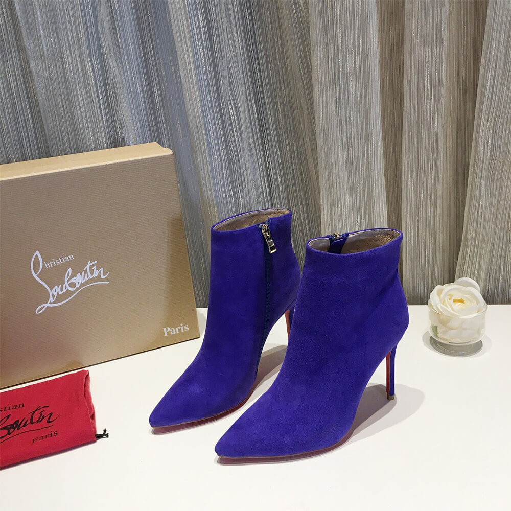 Chr1st1an Louboutin Suede Ankle Boots