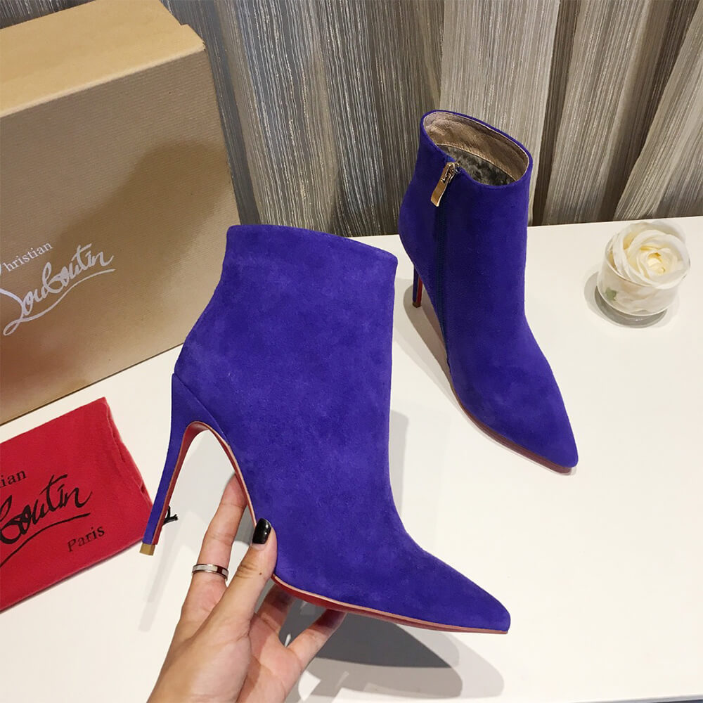 Chr1st1an Louboutin Suede Ankle Boots