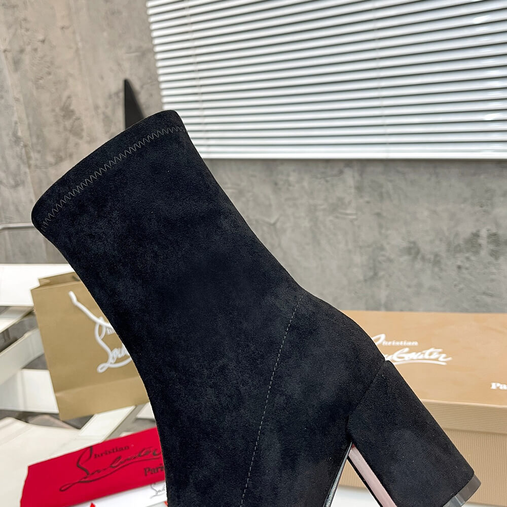 Chr1st1an Louboutin Strechadoxa 70 Suede Ankle Boots
