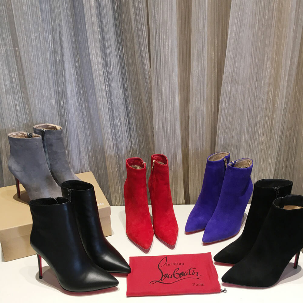 Chr1st1an Louboutin Suede Ankle Boots