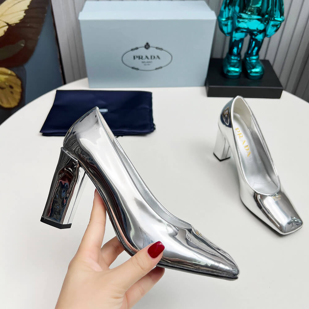 Pra*a Patent Leather Pumps 85mm