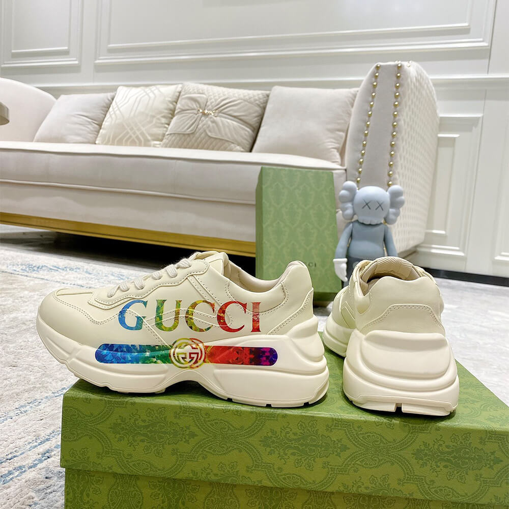 Rhyton sneaker with Gvc*1 print