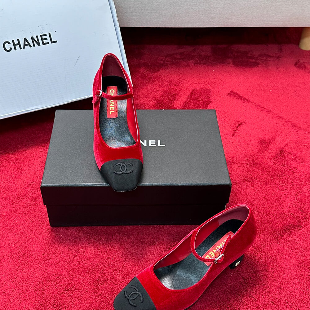 Ch**el Mary Janes Heel