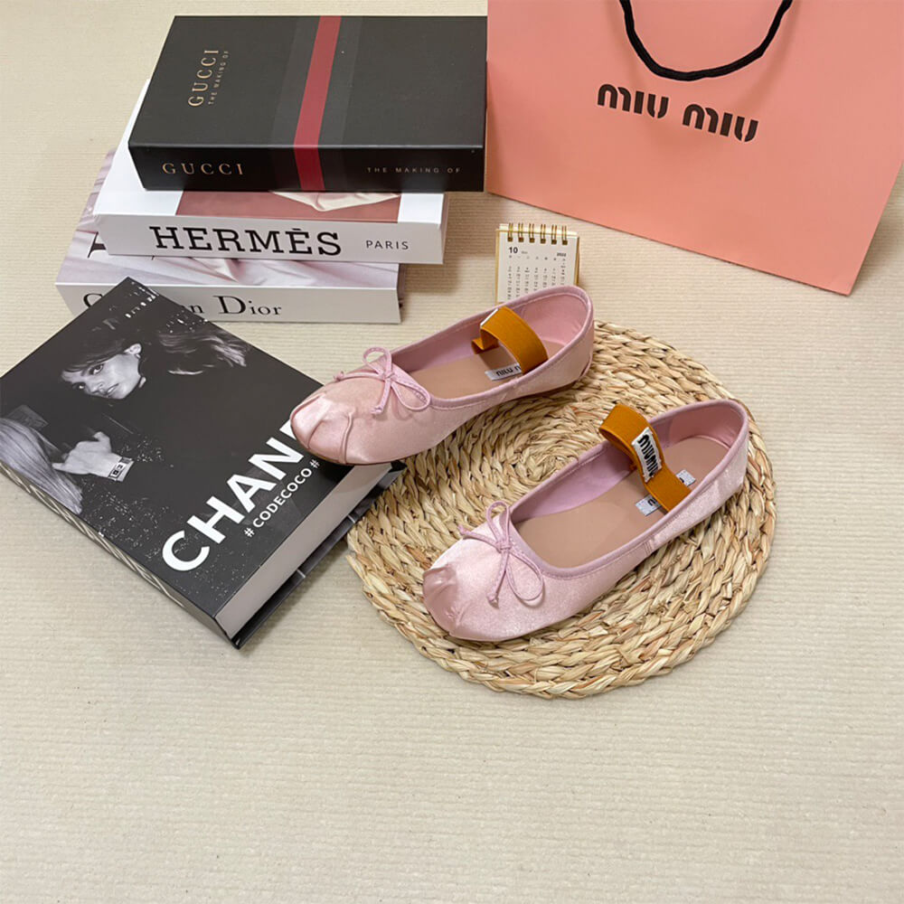 M1um1u Satin ballerinas
