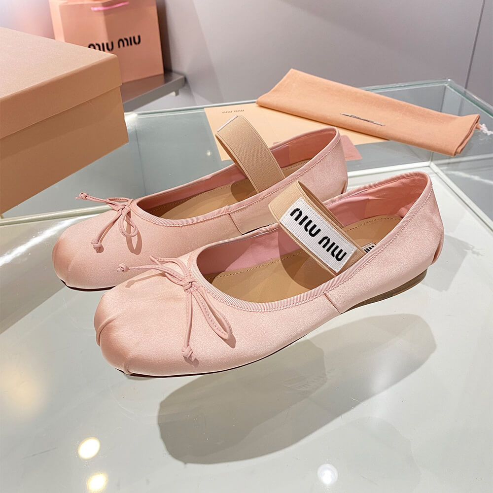 M1um1u Satin ballerinas