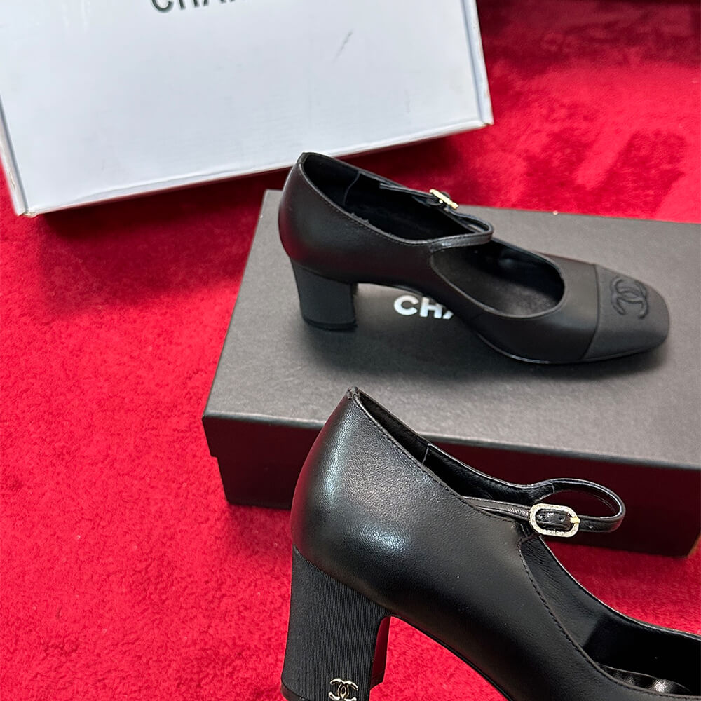 Ch**el Mary Janes Heel