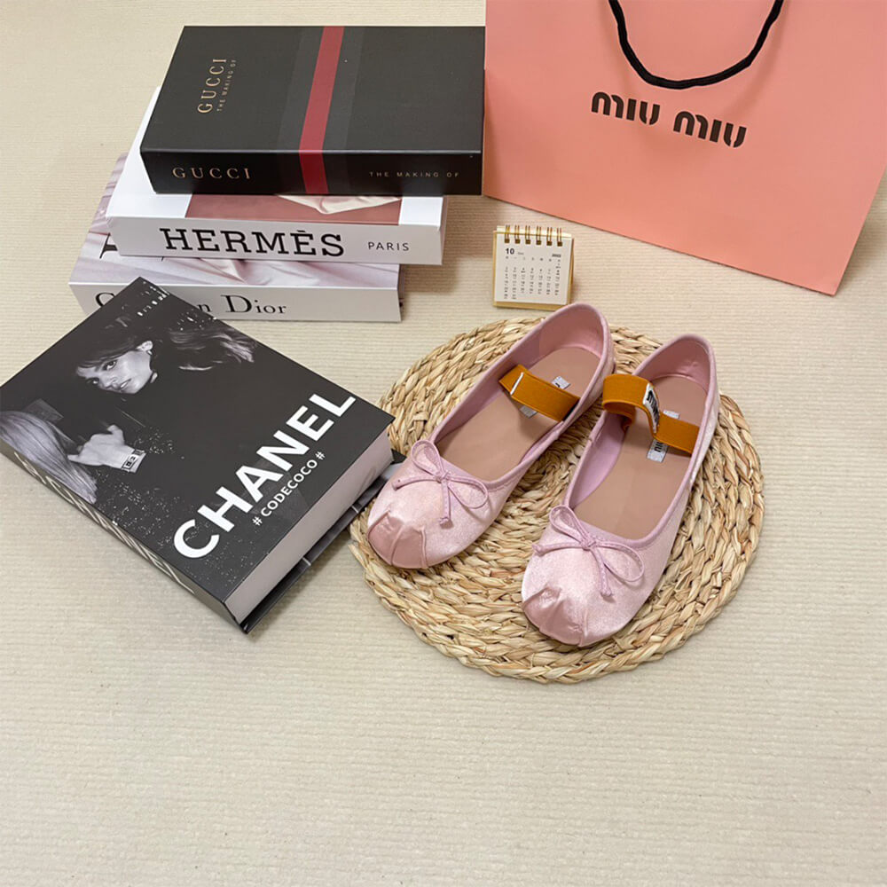 M1um1u Satin ballerinas