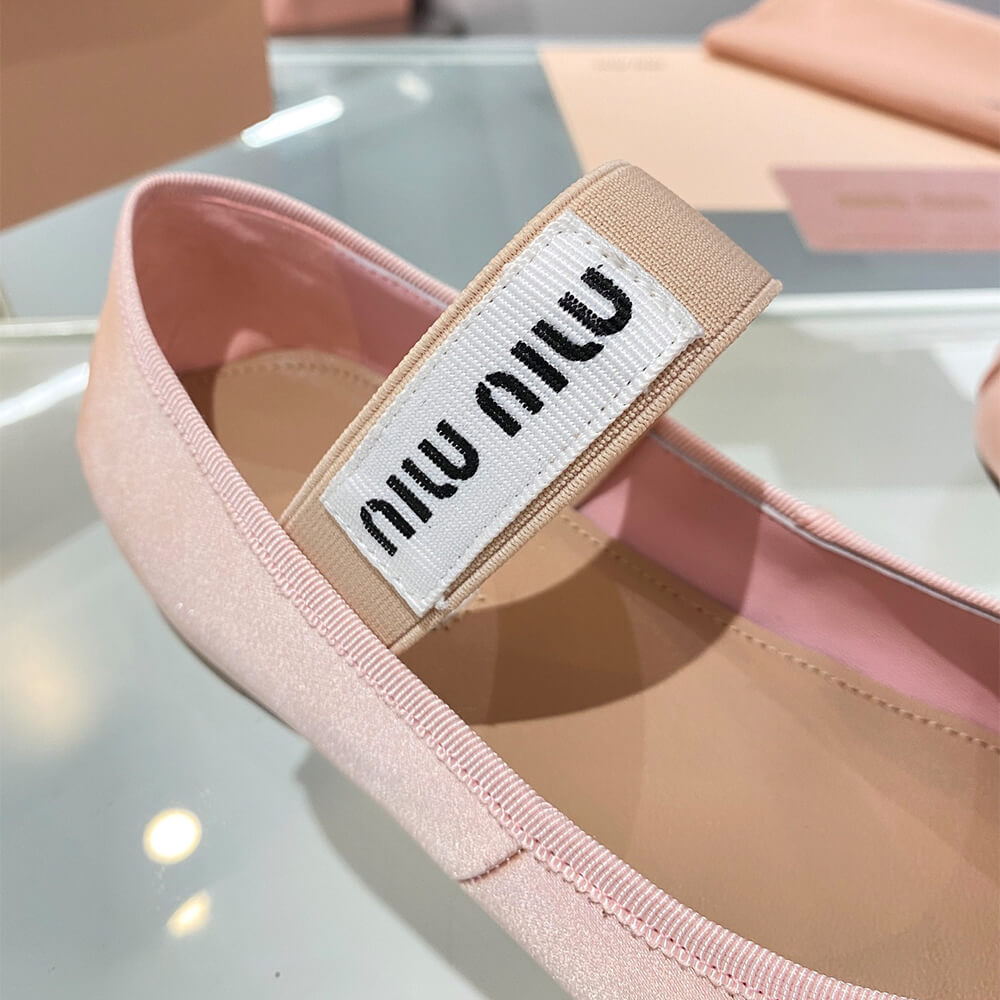 M1um1u Satin ballerinas