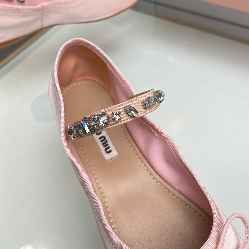 M1um1u Satin ballerinas