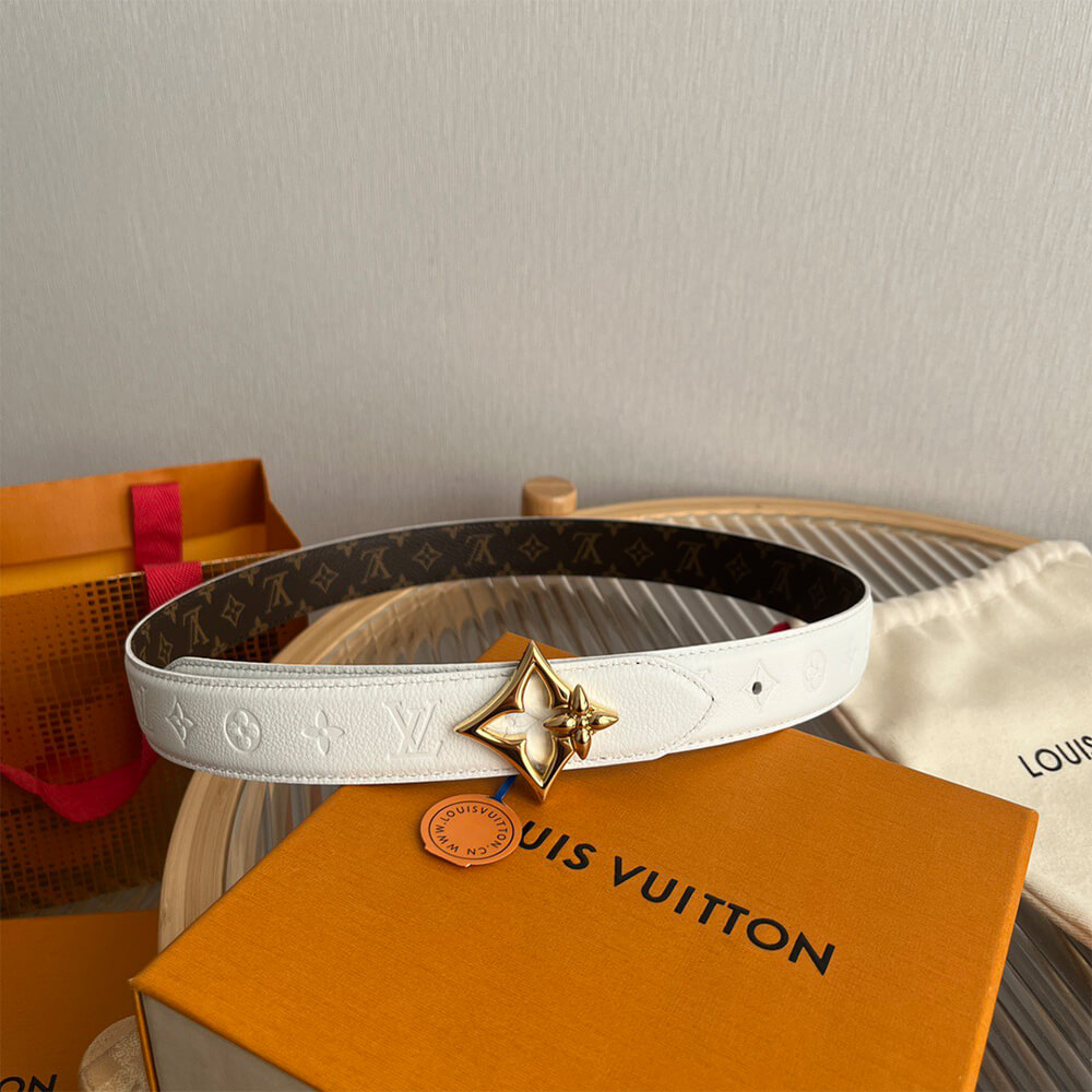 LV Flowergram 30mm Reversible Belt
