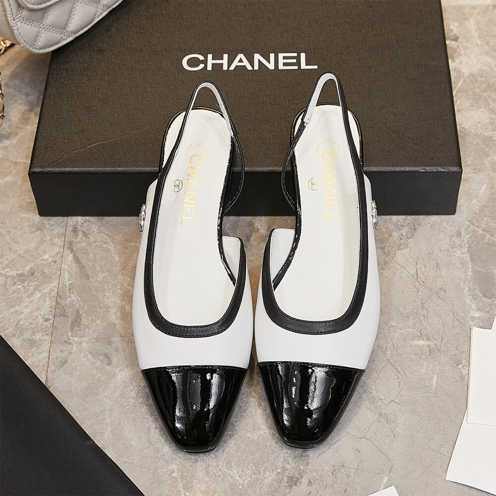 Ch**el D1am0nd Buckle Slingbacks
