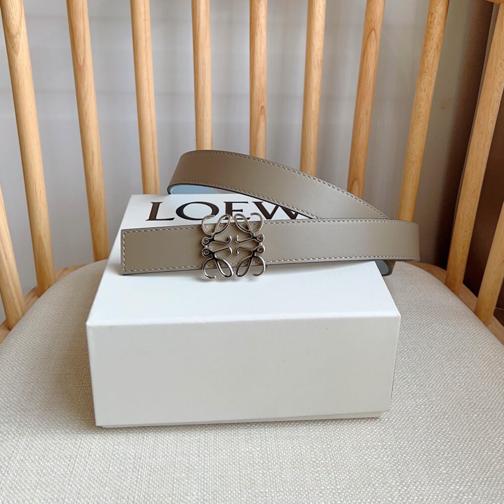 L0ew* Reversible Anagram belt in smooth calfskin 28mm