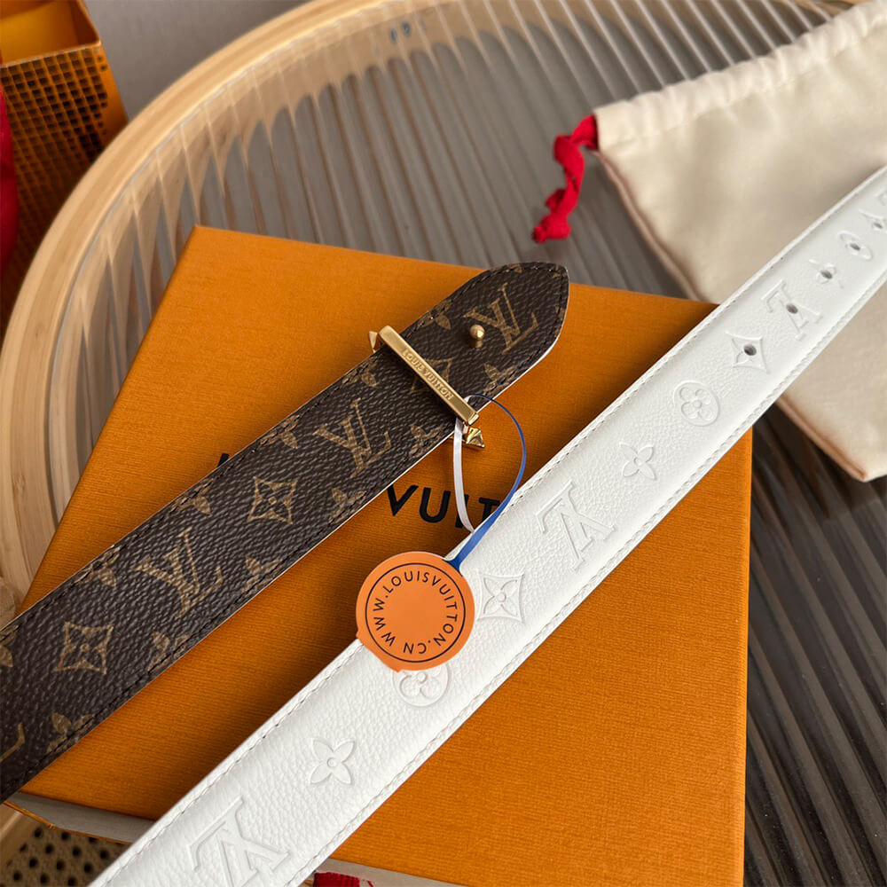 LV Flowergram 30mm Reversible Belt