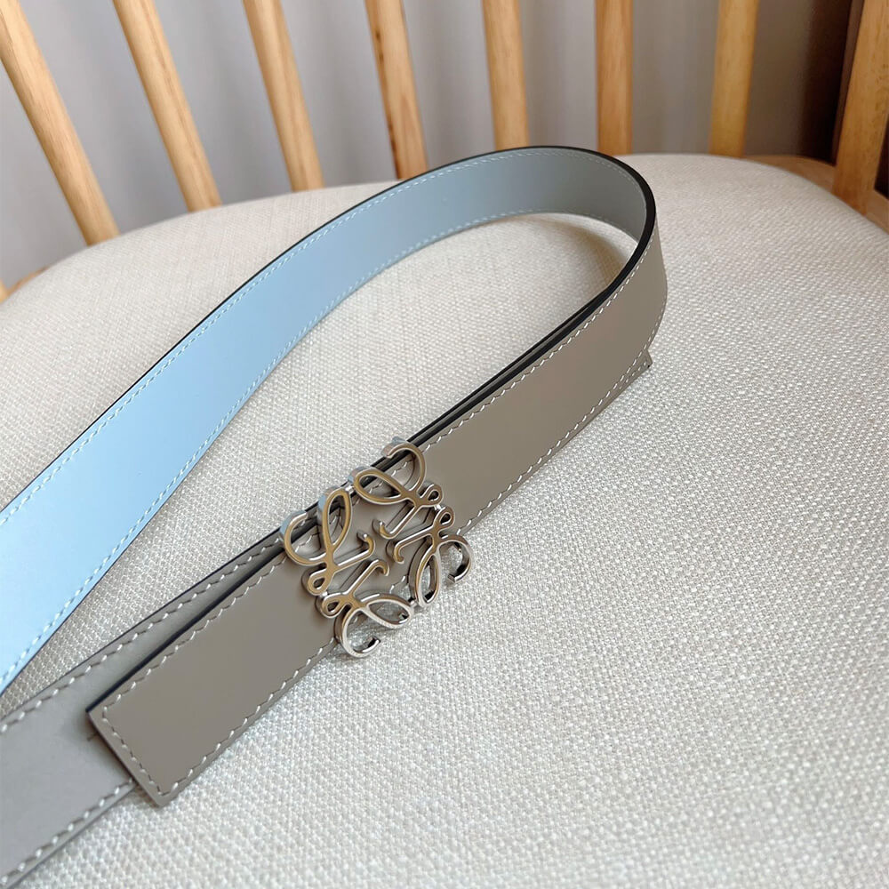 L0ew* Reversible Anagram belt in smooth calfskin 28mm
