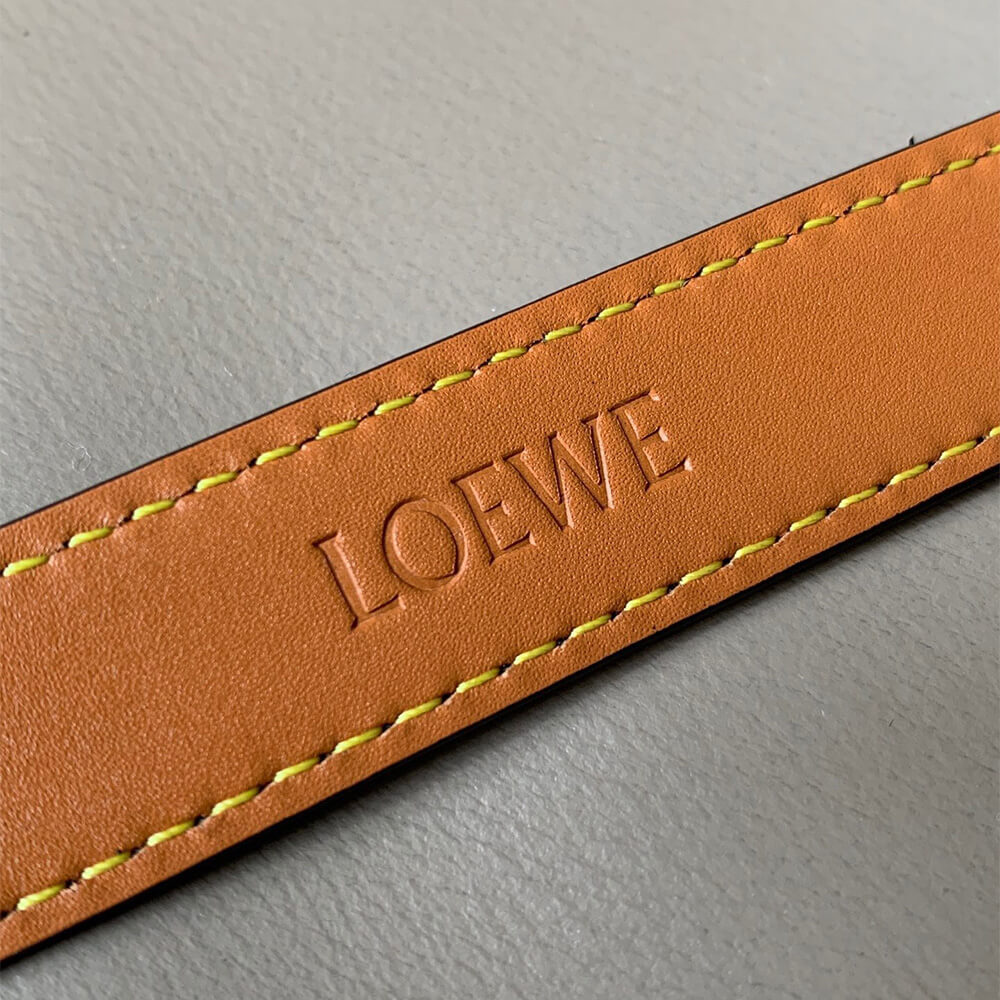 L0ew* Anagram belt in pebble grain calfskin 20mm