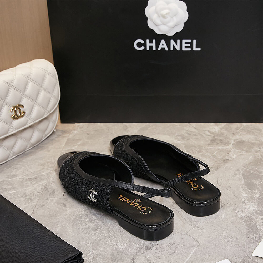 Ch**el D1am0nd Buckle Slingbacks