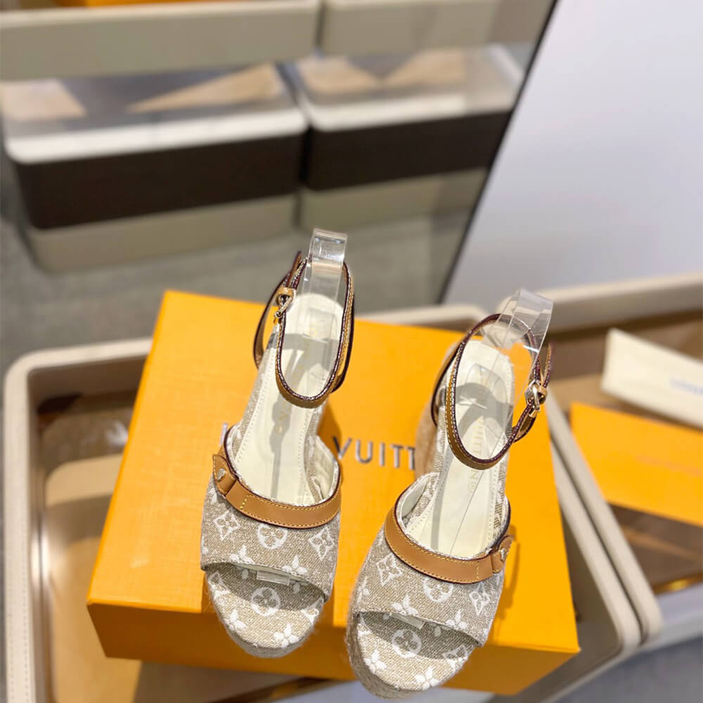 LV Helios Wedge Sandal