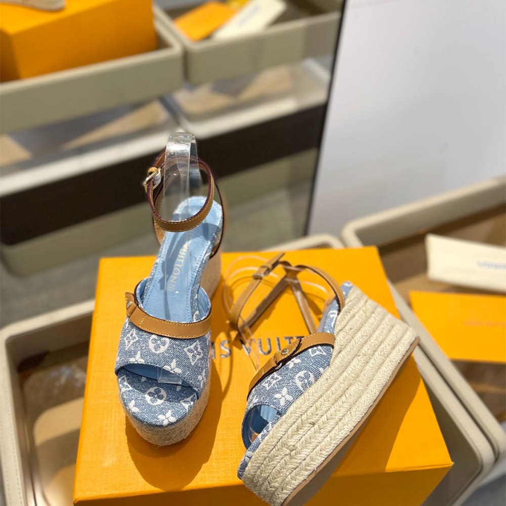 LV Helios Wedge Sandal