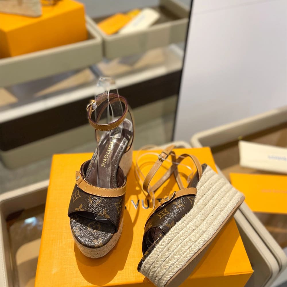 LV Helios Wedge Sandal