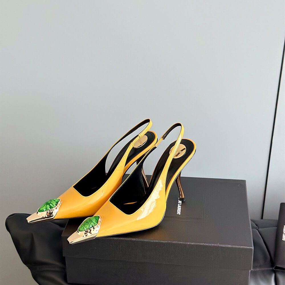 Y51 Loulou Slingback Pumps in Patent Leather