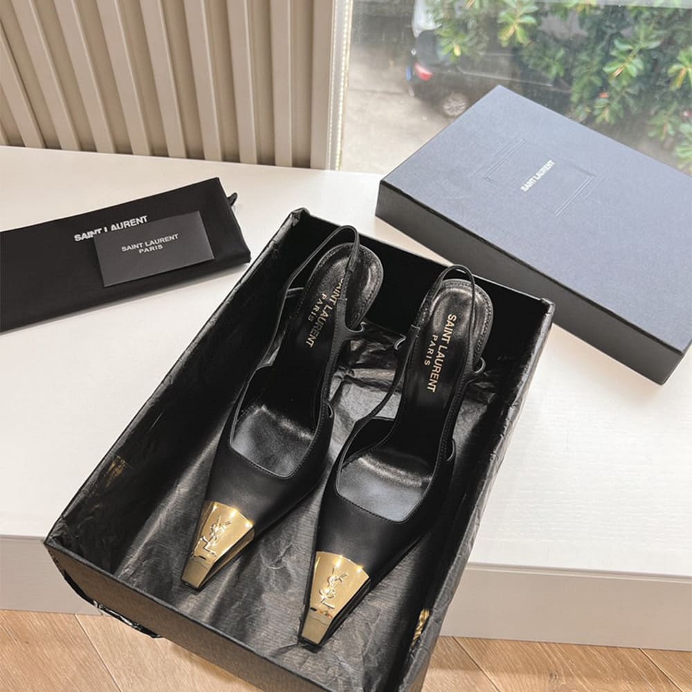 Y51 Jeanne Slingback Pumps in Smooth Leather