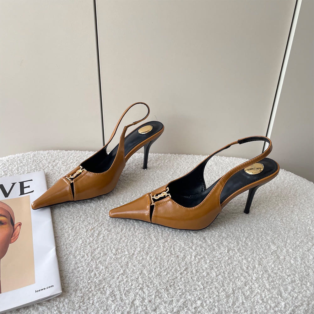 Y51 Babylone Breteuil Slingback Pumps in Patent Leather