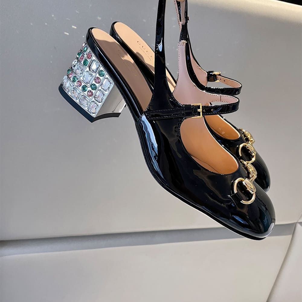 Gvc*1 Women’s Horsebit pump with Crystals