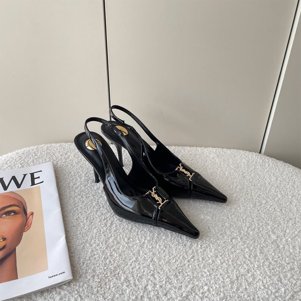 Y51 Babylone Breteuil Slingback Pumps in Patent Leather