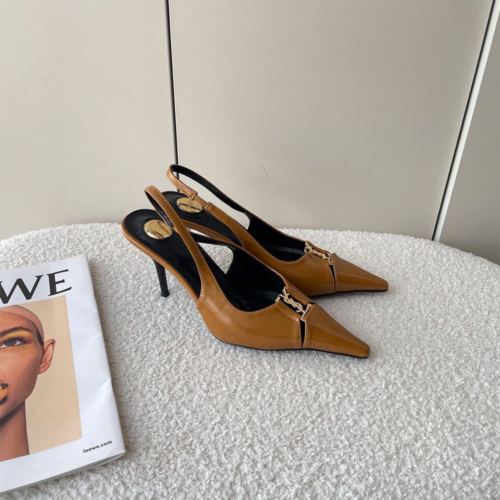 Y51 Babylone Breteuil Slingback Pumps in Patent Leather