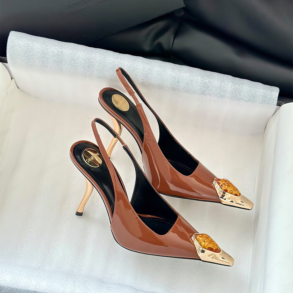 Y51 Loulou Slingback Pumps in Patent Leather
