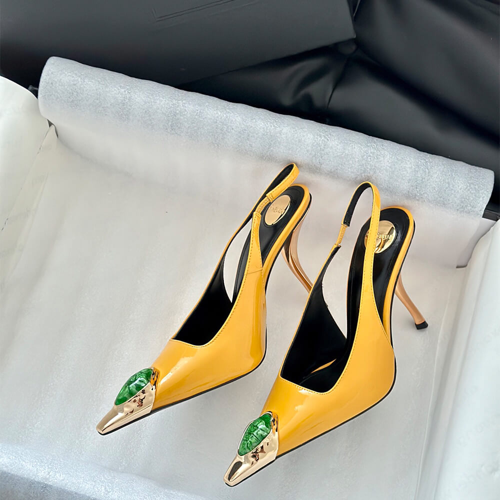 Y51 Loulou Slingback Pumps in Patent Leather