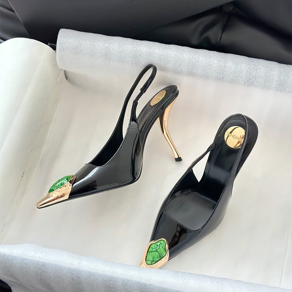 Y51 Loulou Slingback Pumps in Patent Leather