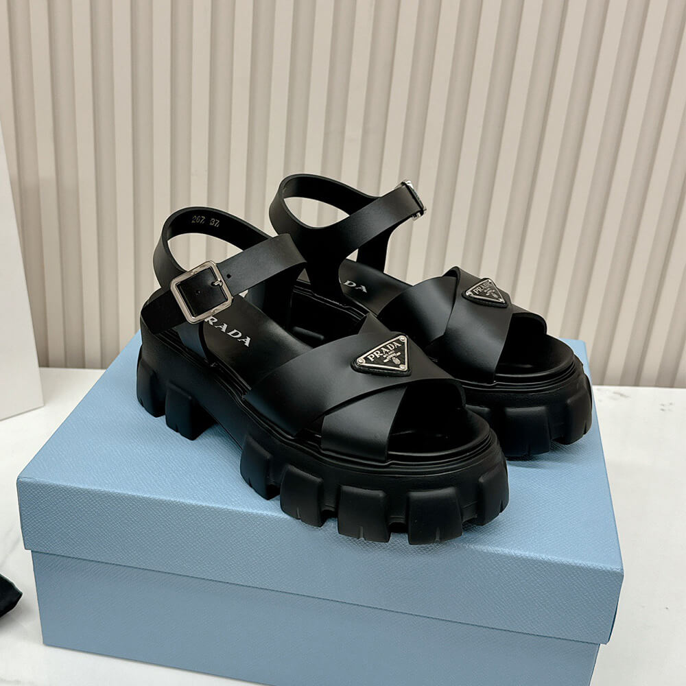 Pra*a Monolith rubber sandals