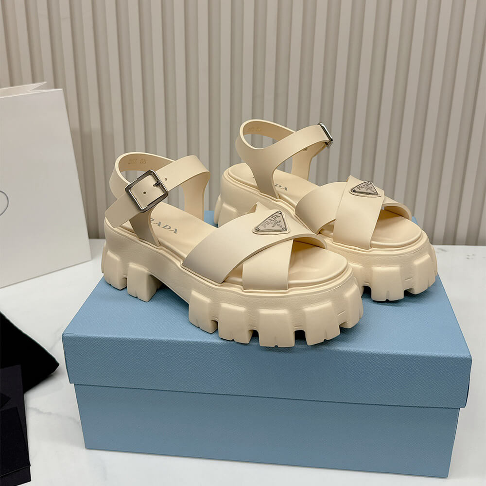 Pra*a Monolith rubber sandals