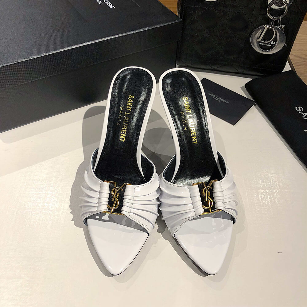 Y51  BABYLONE MULES IN SMOOTH LEATHER