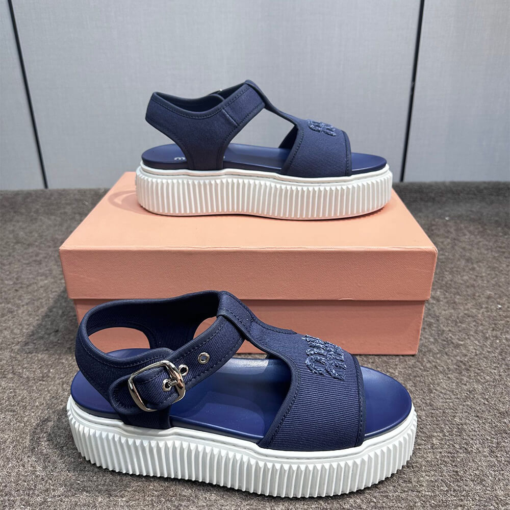 m1um1u De*1m flatform sandals