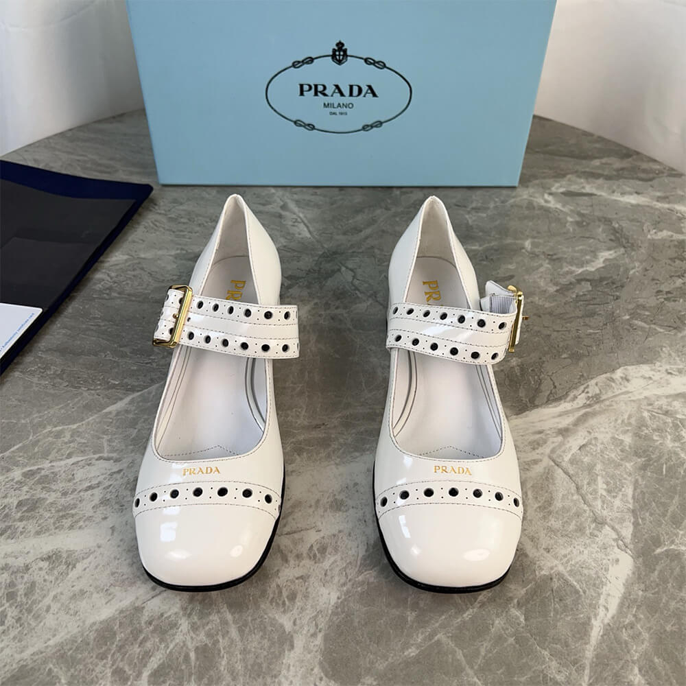 Pra*a Patent leather Mary Jane pumps