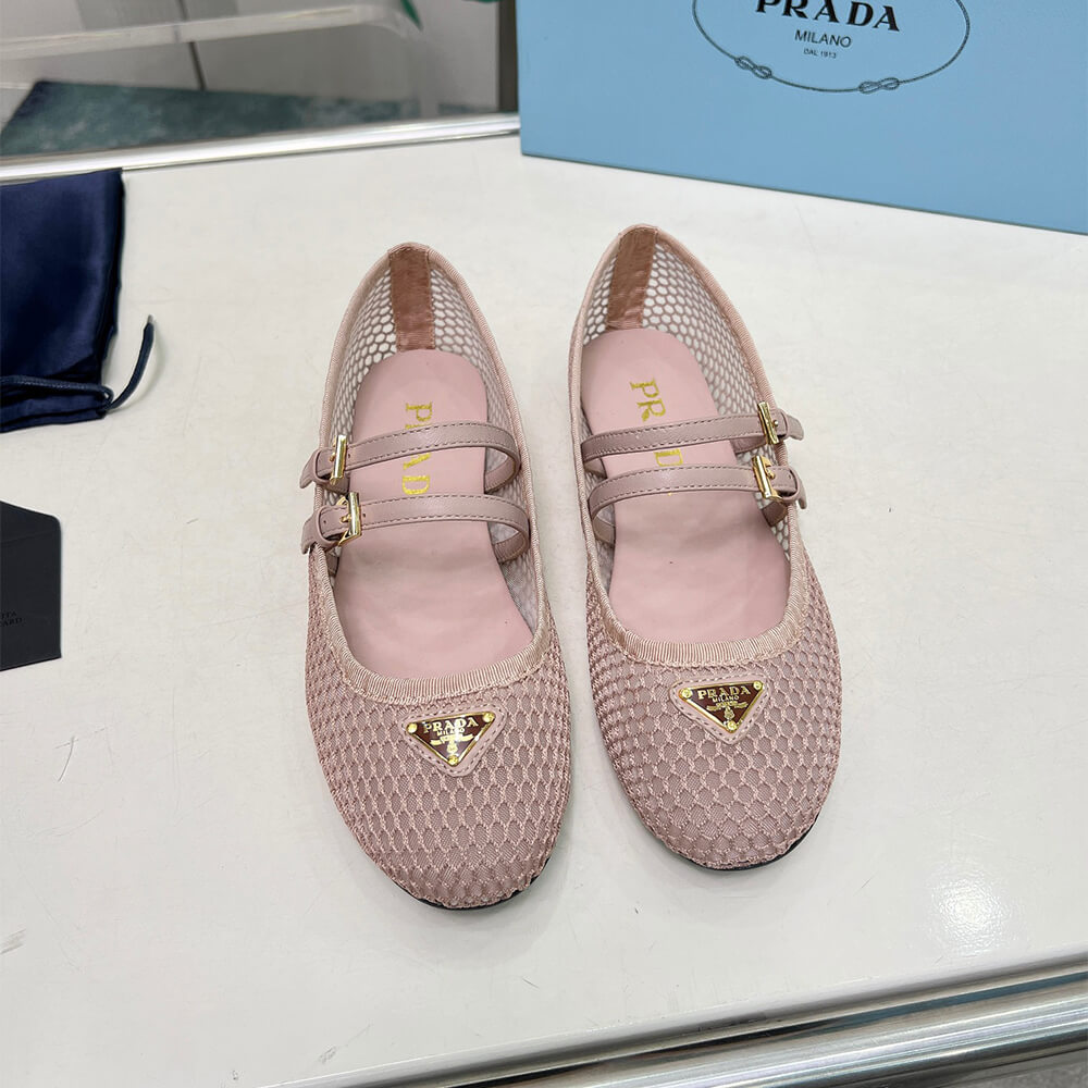 Pra*a Mesh fabric ballerinas