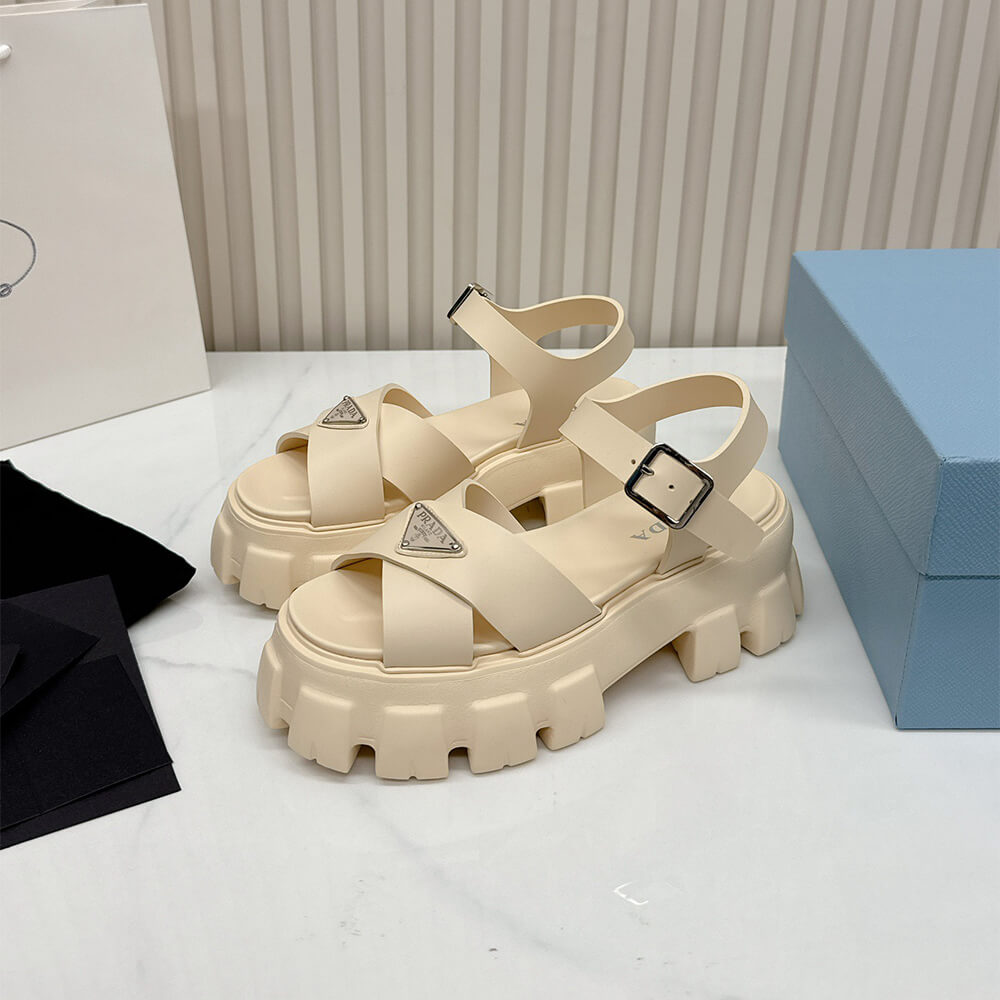 Pra*a Monolith rubber sandals