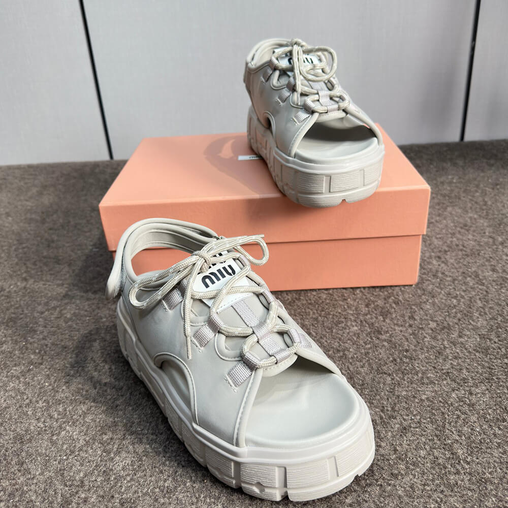 M1um1u Chunky neoprene sandals