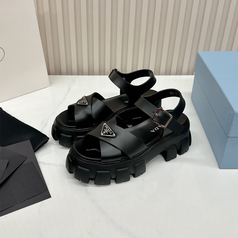 Pra*a Monolith rubber sandals