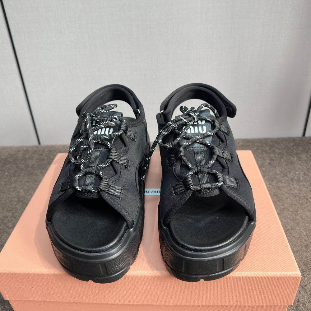 M1um1u Chunky neoprene sandals