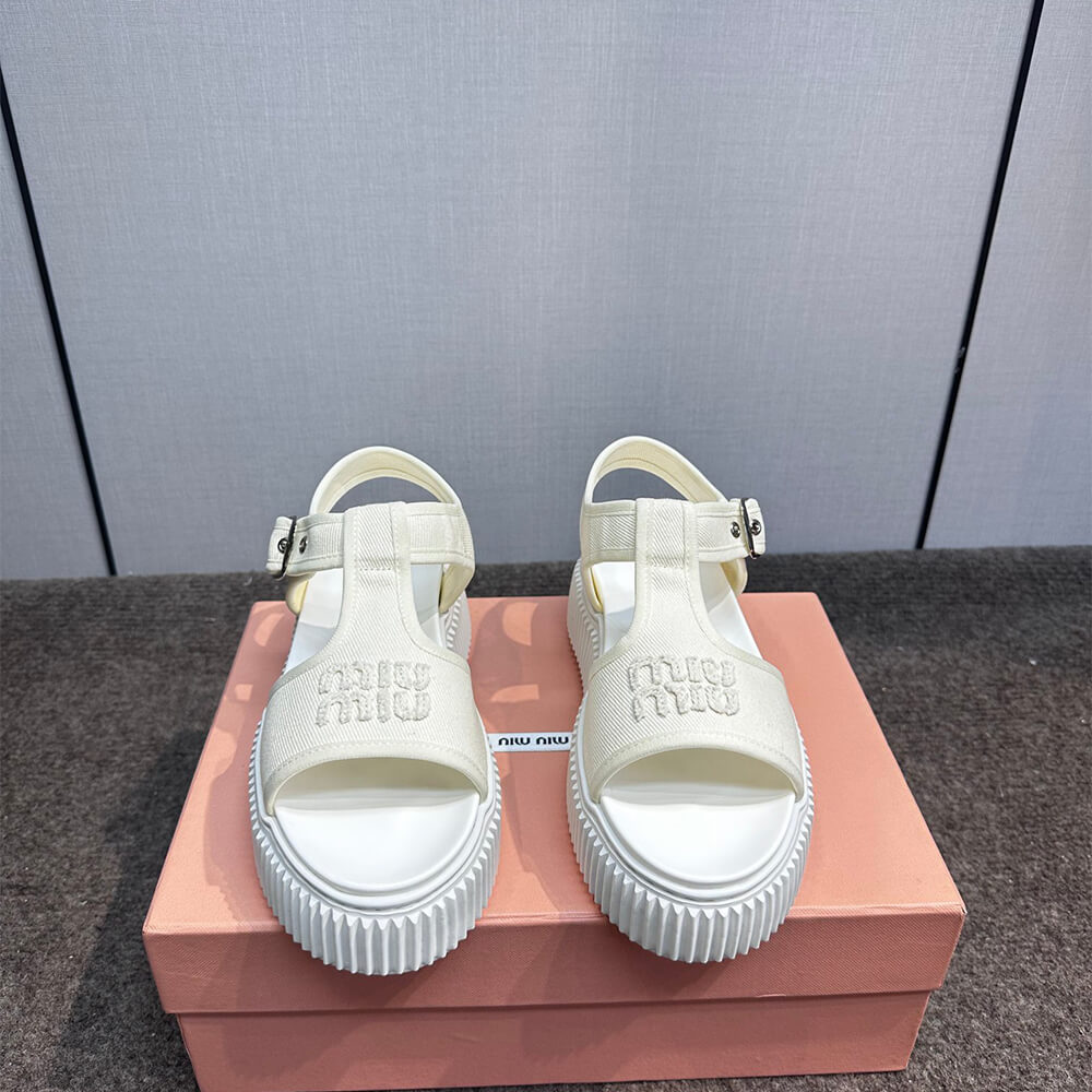 m1um1u De*1m flatform sandals