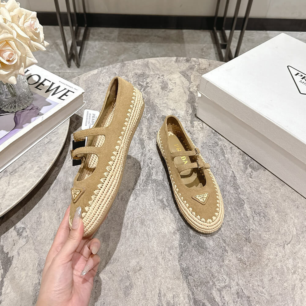 Pra*a Suede ballerinas