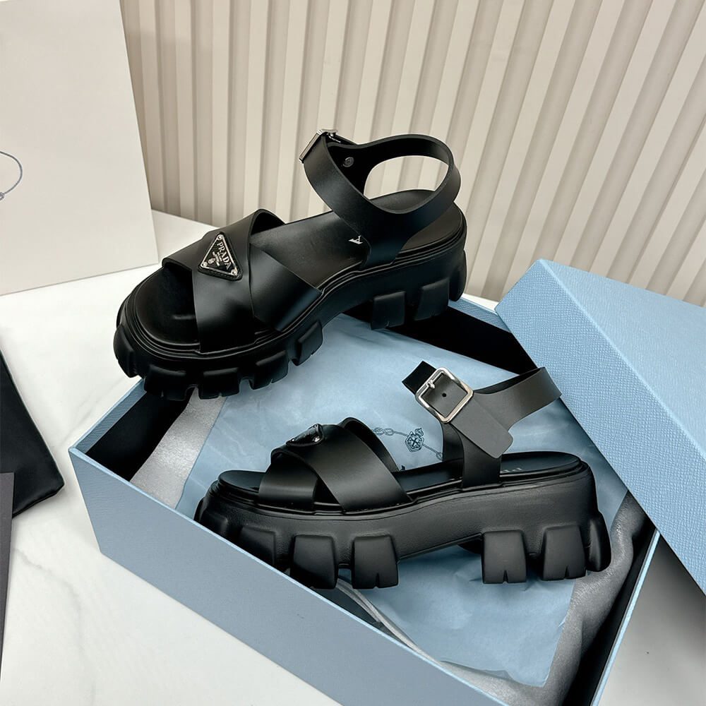Pra*a Monolith rubber sandals