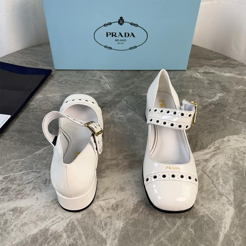 Pra*a Patent leather Mary Jane pumps