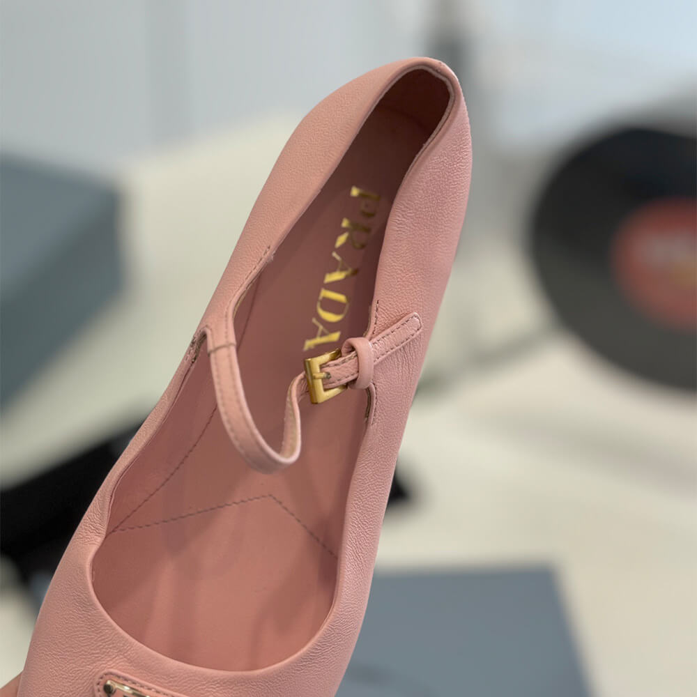 Pra*a Nappa leather ballerinas