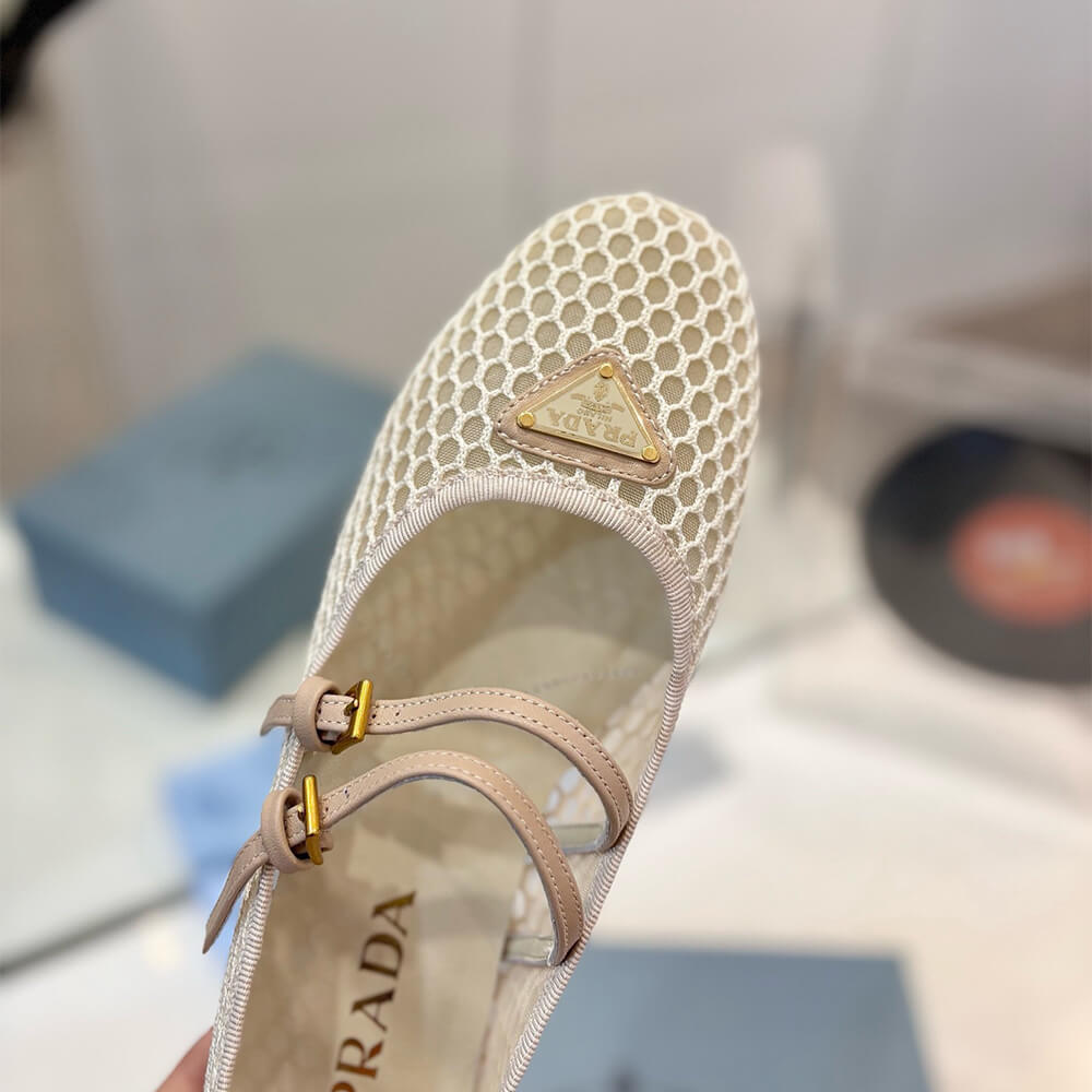 Pra*a Mesh fabric ballerinas