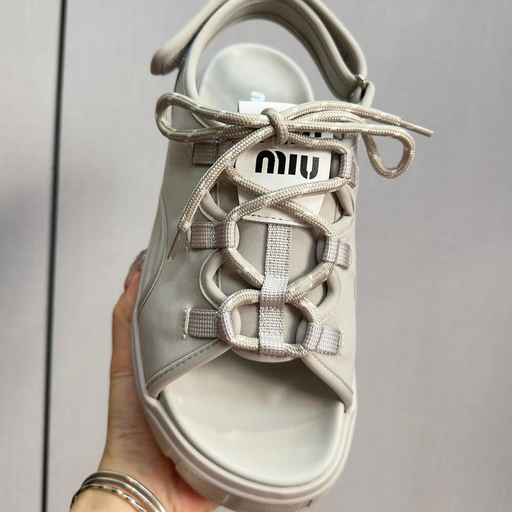 M1um1u Chunky neoprene sandals